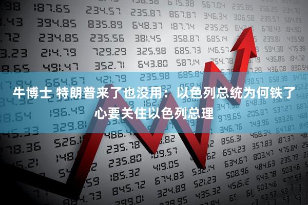 牛博士 特朗普来了也没用：以色列总统为何铁了心要关住以色列总理